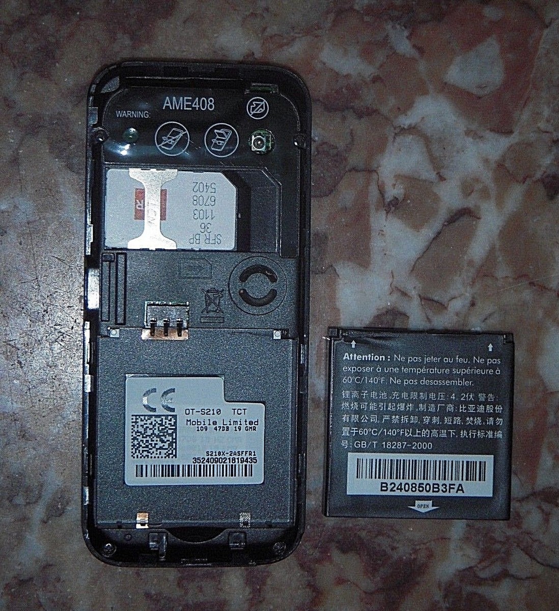 alcatel OT-S210 Resim 4