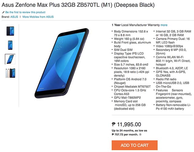 Asus Zenfone Max Plus (M1) ZB570TL Resim 3