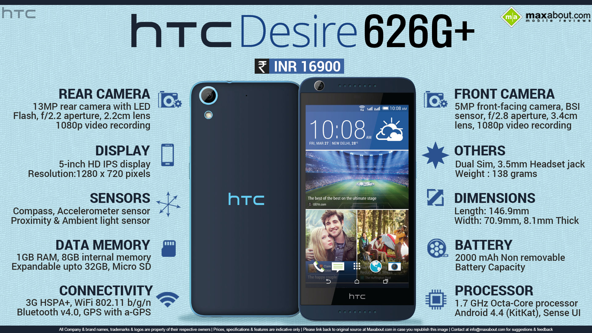 HTC Desire 626G+ Resim 5