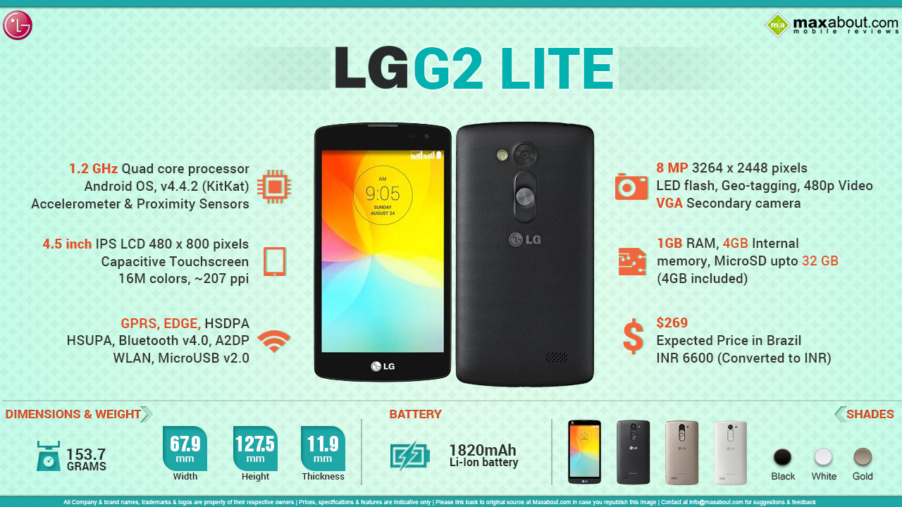 LG G2 Lite Resim 5