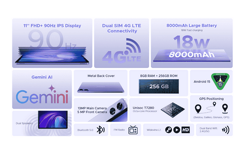 DOOGEE Tab G6+: Genç Nesiller İçin Taşınabilir ve Mükemmel Performans 3