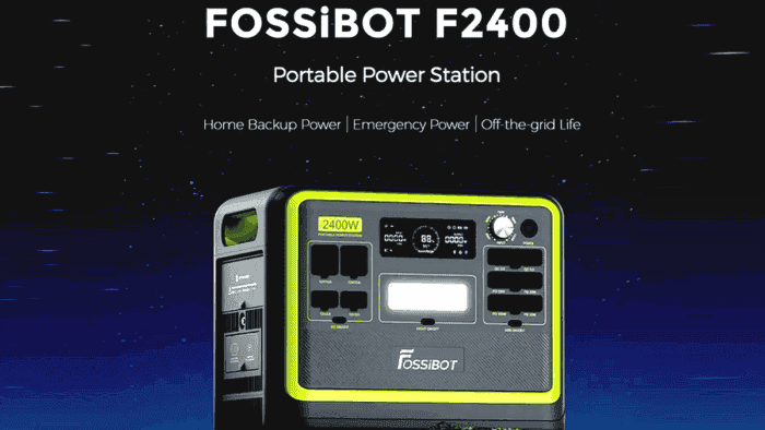 FOSSiBOT F2400 Taşınabilir Güç İstasyonu ile Kesintilere Son