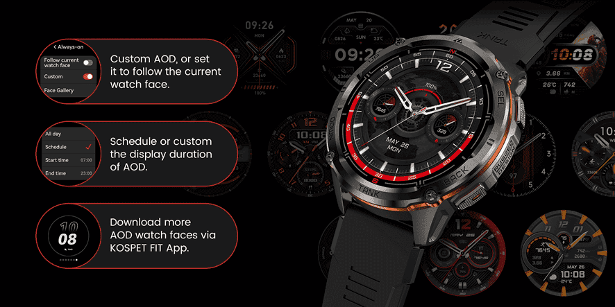 KOSPET TANK T3 ULTRA 2: Garmin'e En İyi Akıllı Saat Alternatifi 3