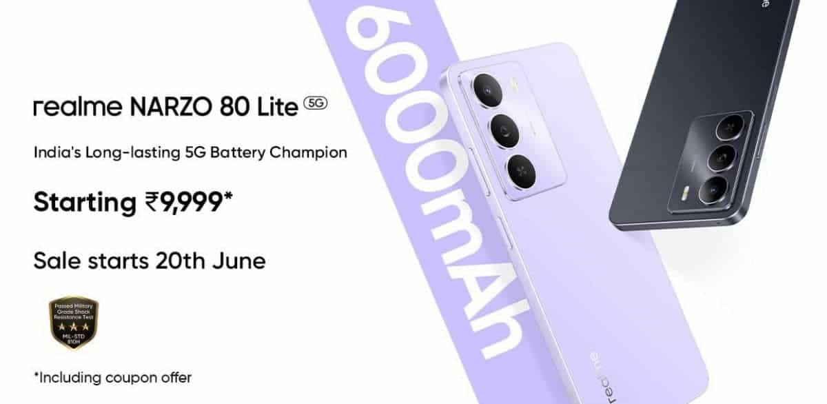 Realme Narzo 80 Lite 5G Tanıtıldı: 6000mAh Batarya ile Geliyor 2