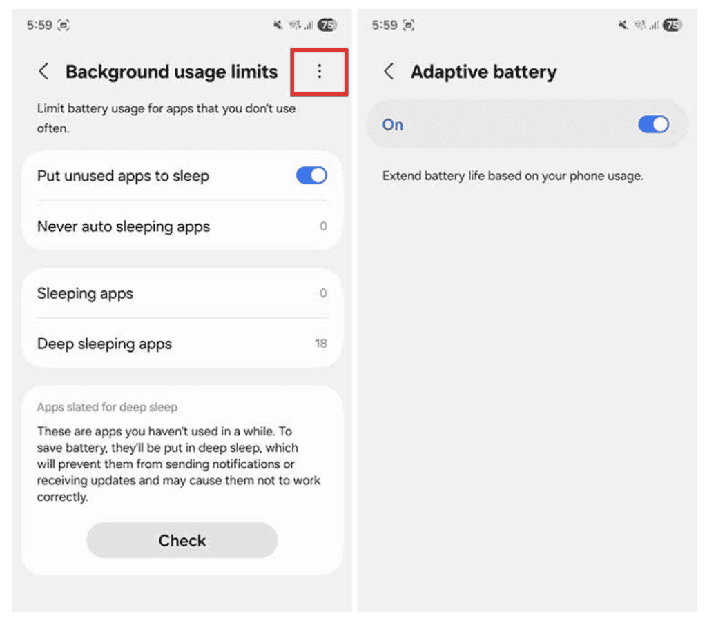 Samsung Galaxy'de Aktifleştirmeniz Gereken 2 Gizli Pil Ayarı 3