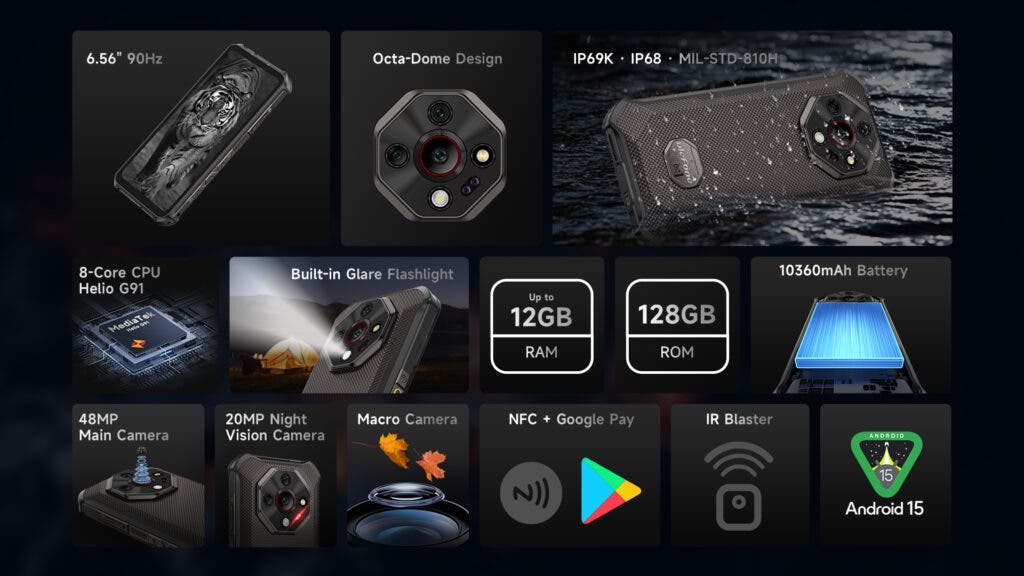 Ulefone Armor X16 Serisi Tanıtıldı: 10.360mAh Batarya ve Gece Görüşü! 2