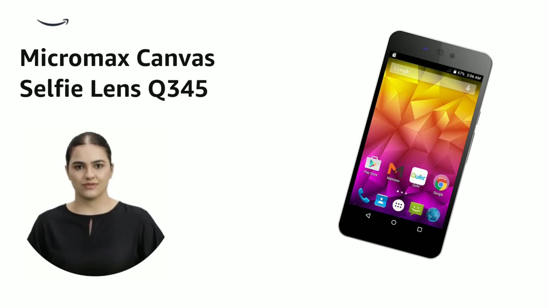 Micromax Canvas Selfie Lens Q345 Resim 2