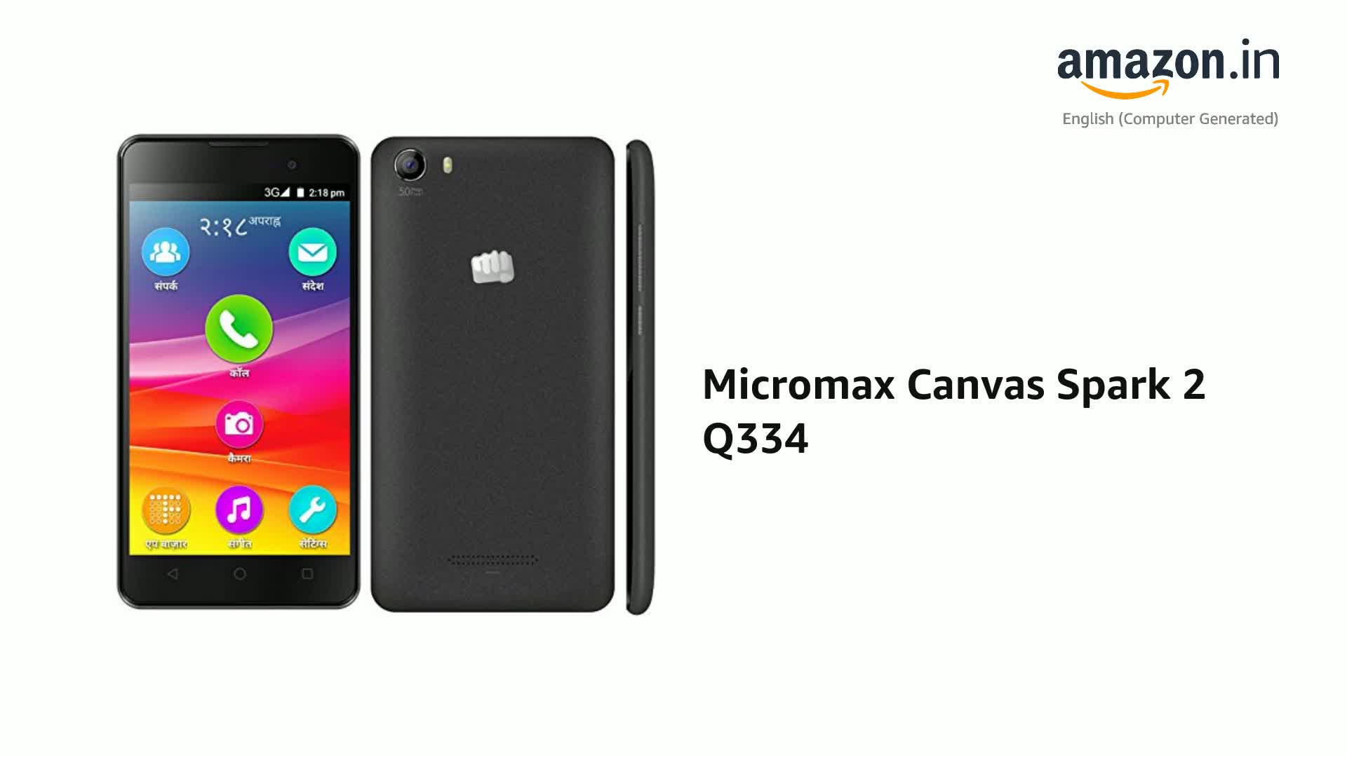 Micromax Canvas Spark 2 Q334 Resim 2