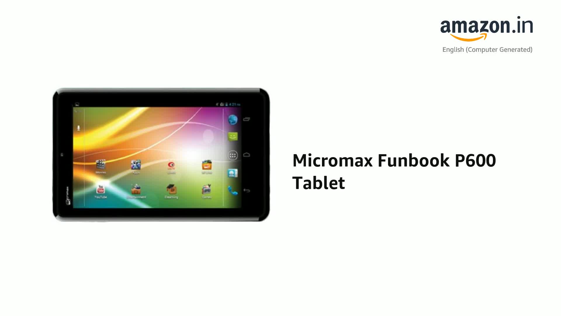 Micromax Funbook 3G P600