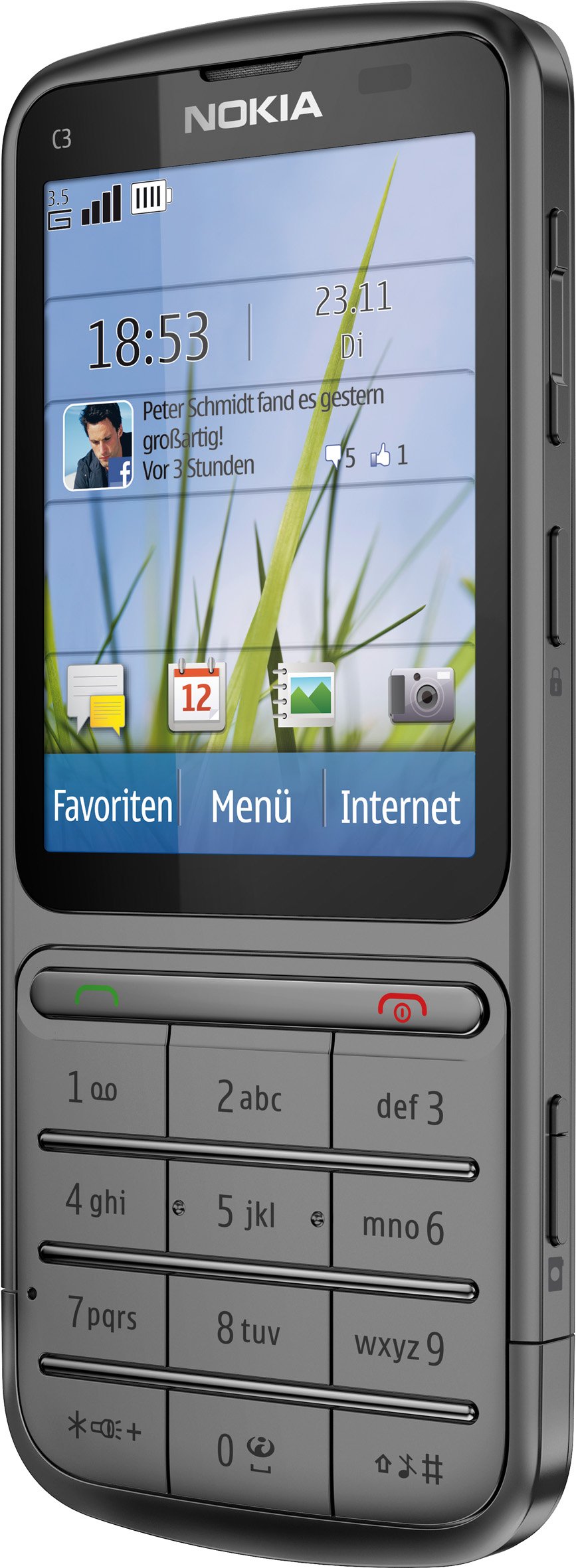 Nokia C3-01 Touch and Type Resim 2