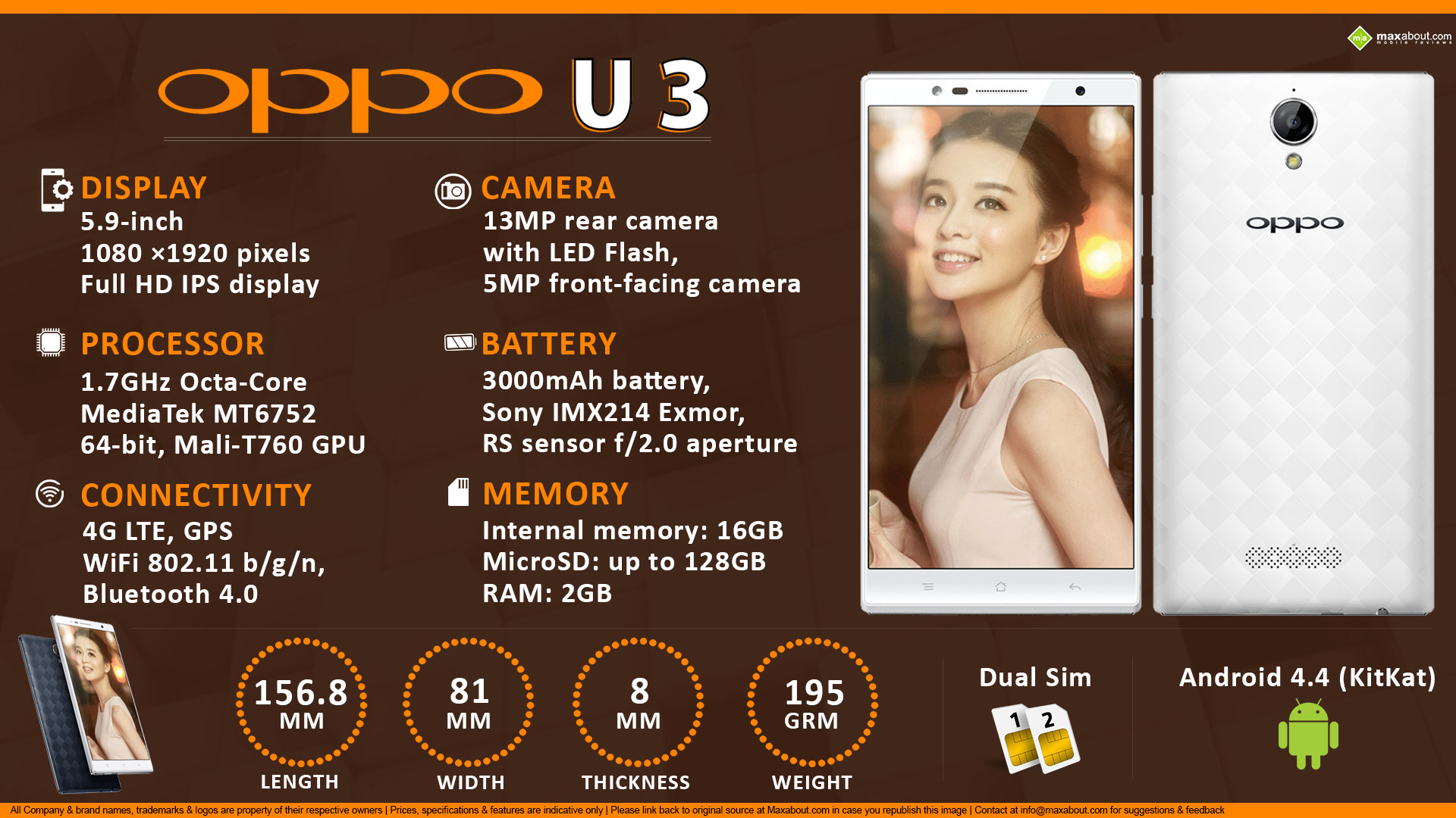 Oppo U3 Resim 3