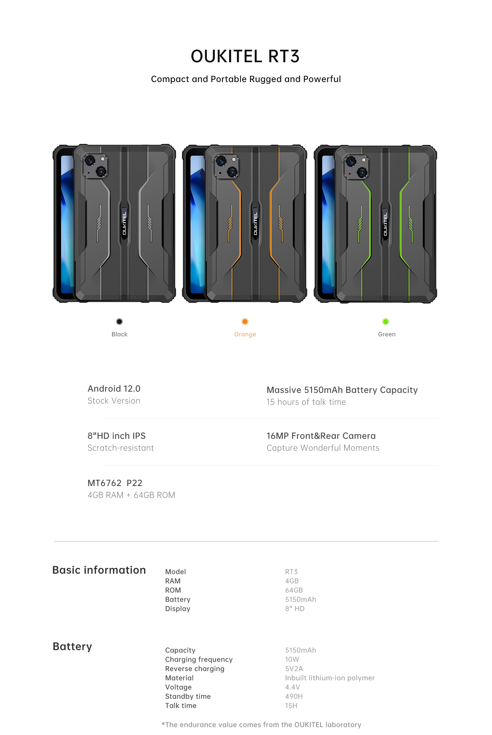 Oukitel RT3 Resim 4