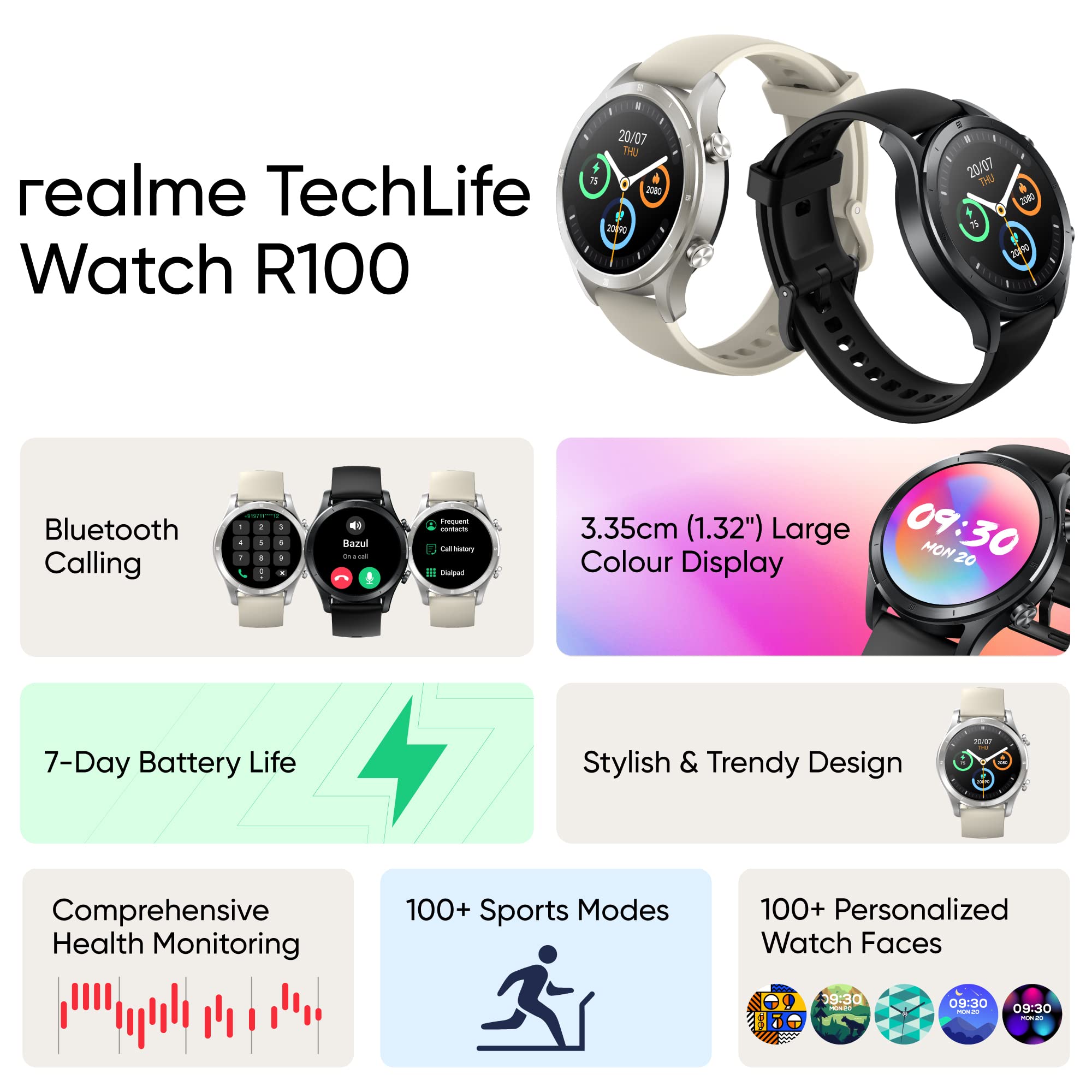 Realme TechLife Watch R100 Resim 3