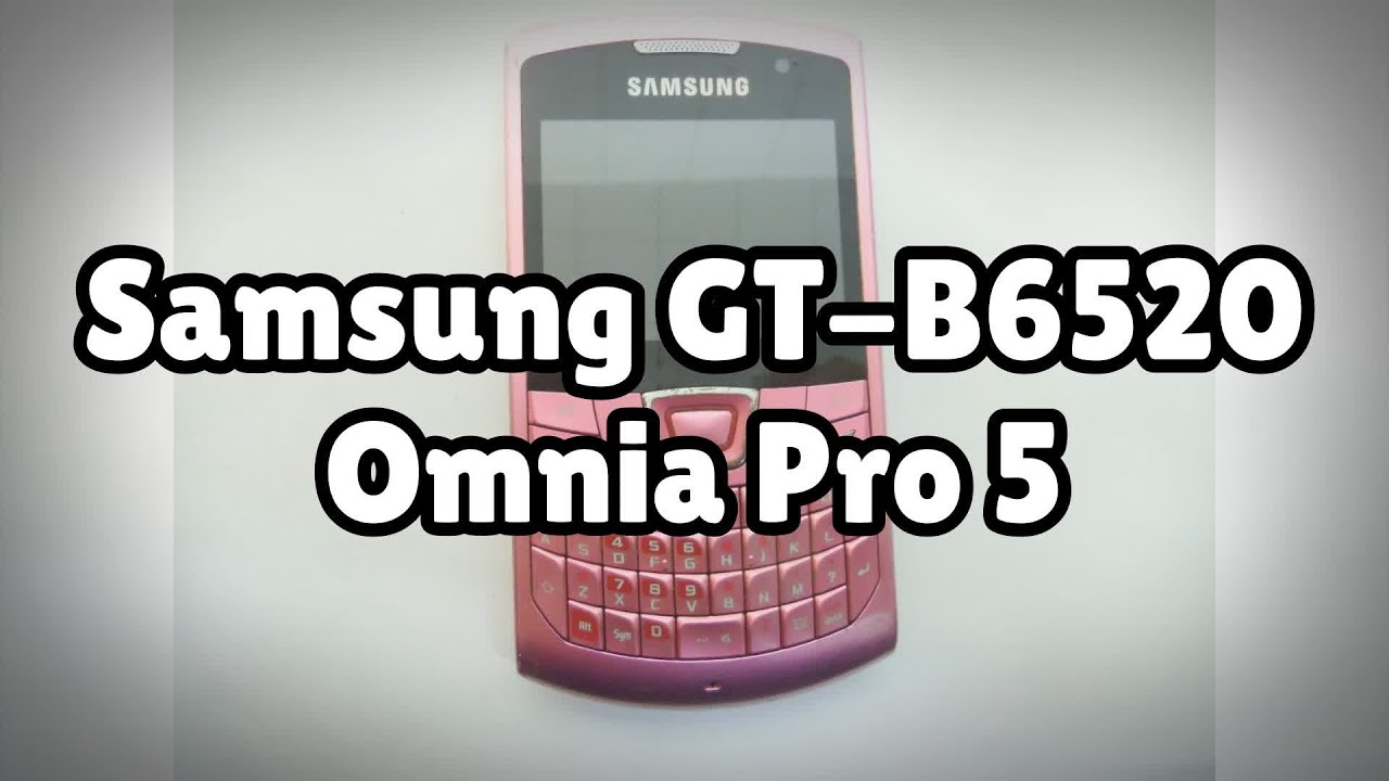 Samsung B6520 Omnia PRO 5