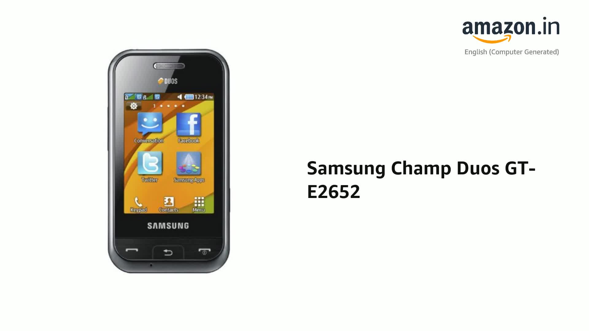 Samsung E2652W Champ Duos Resim 2
