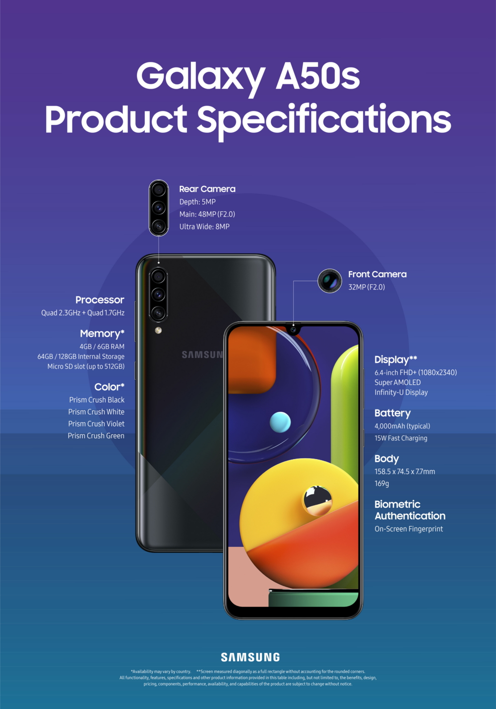 Samsung Galaxy A50s Resim 2
