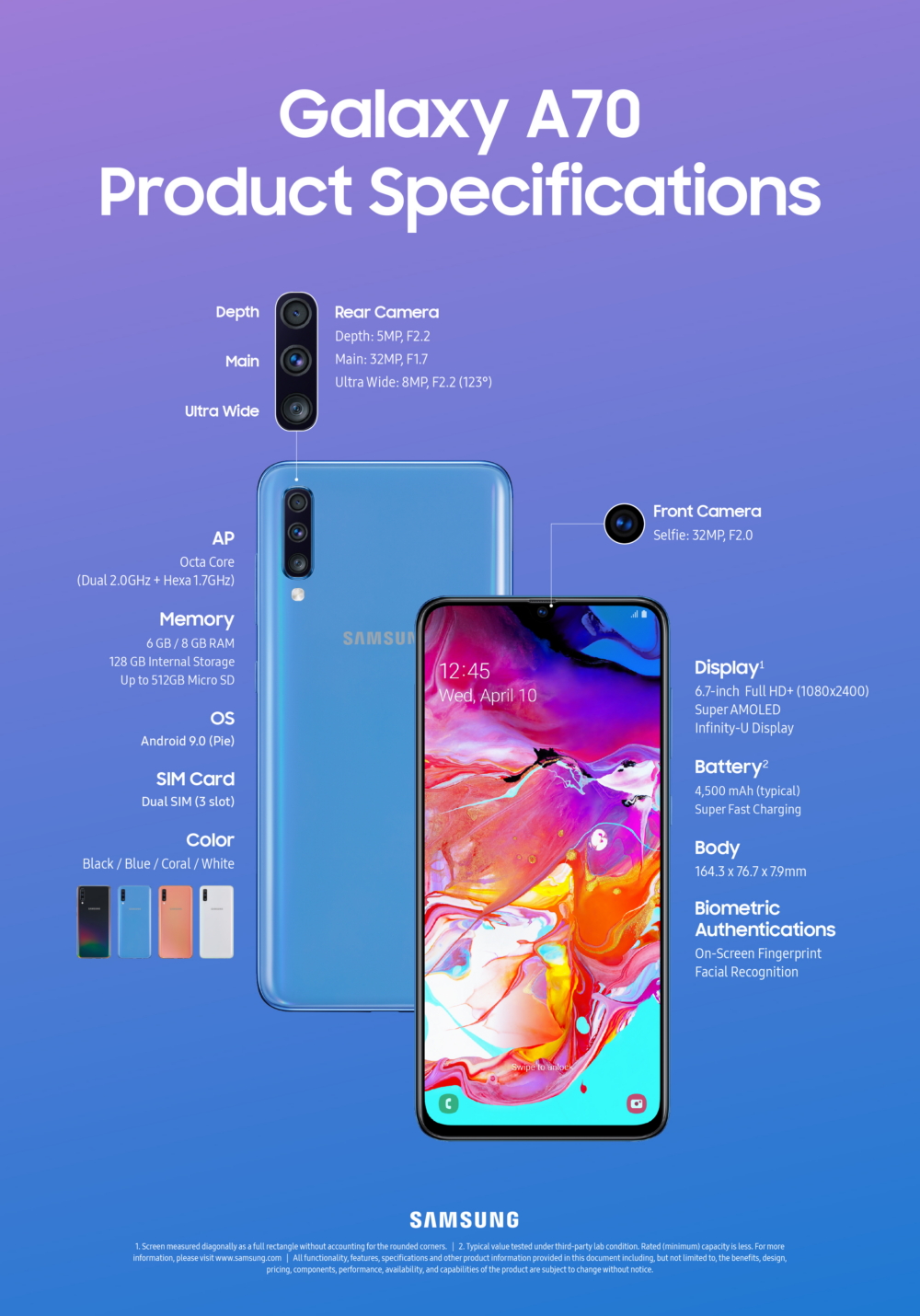 Samsung Galaxy A70 Resim 4
