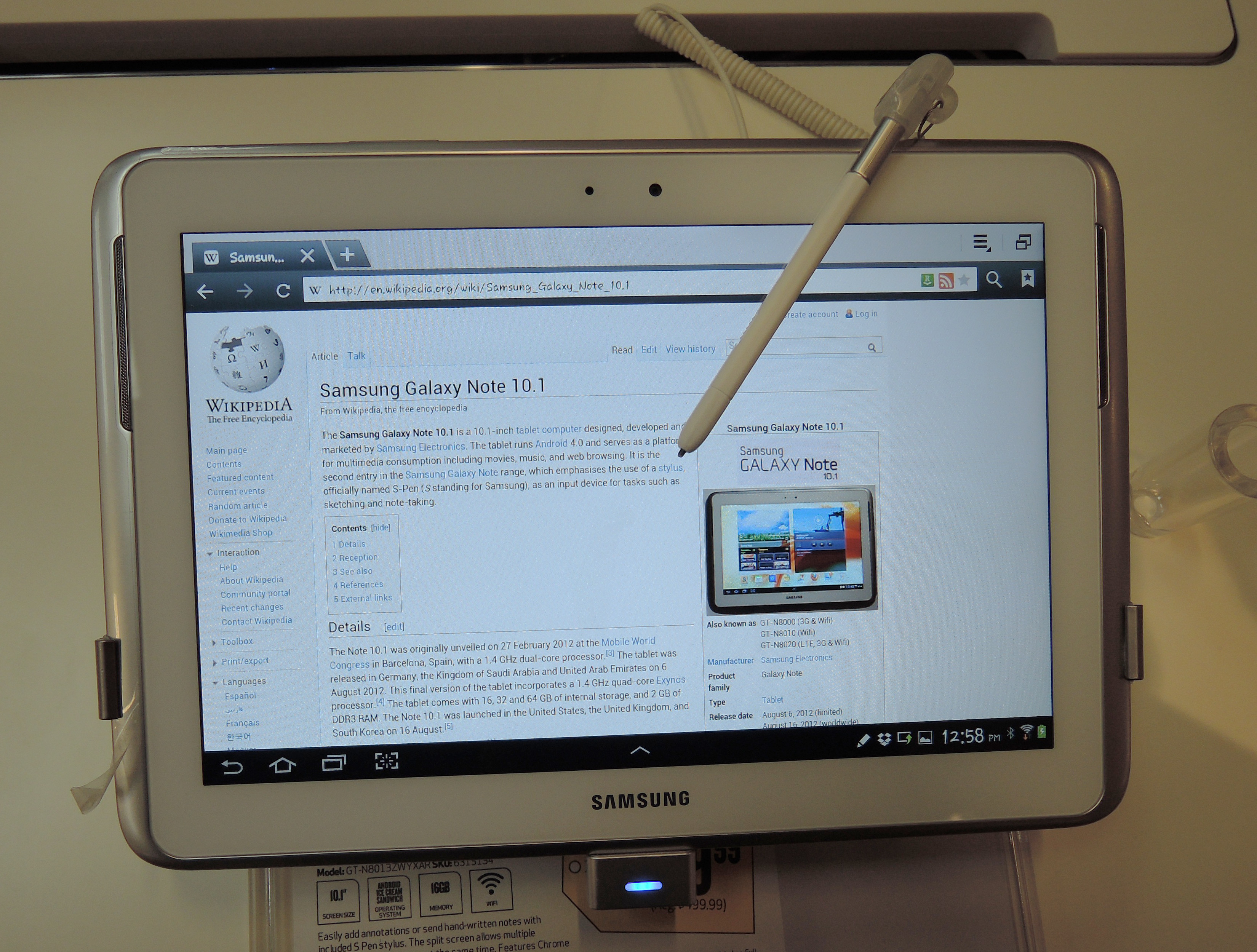 Samsung Galaxy Note LTE 10.1 N8020 Resim 5