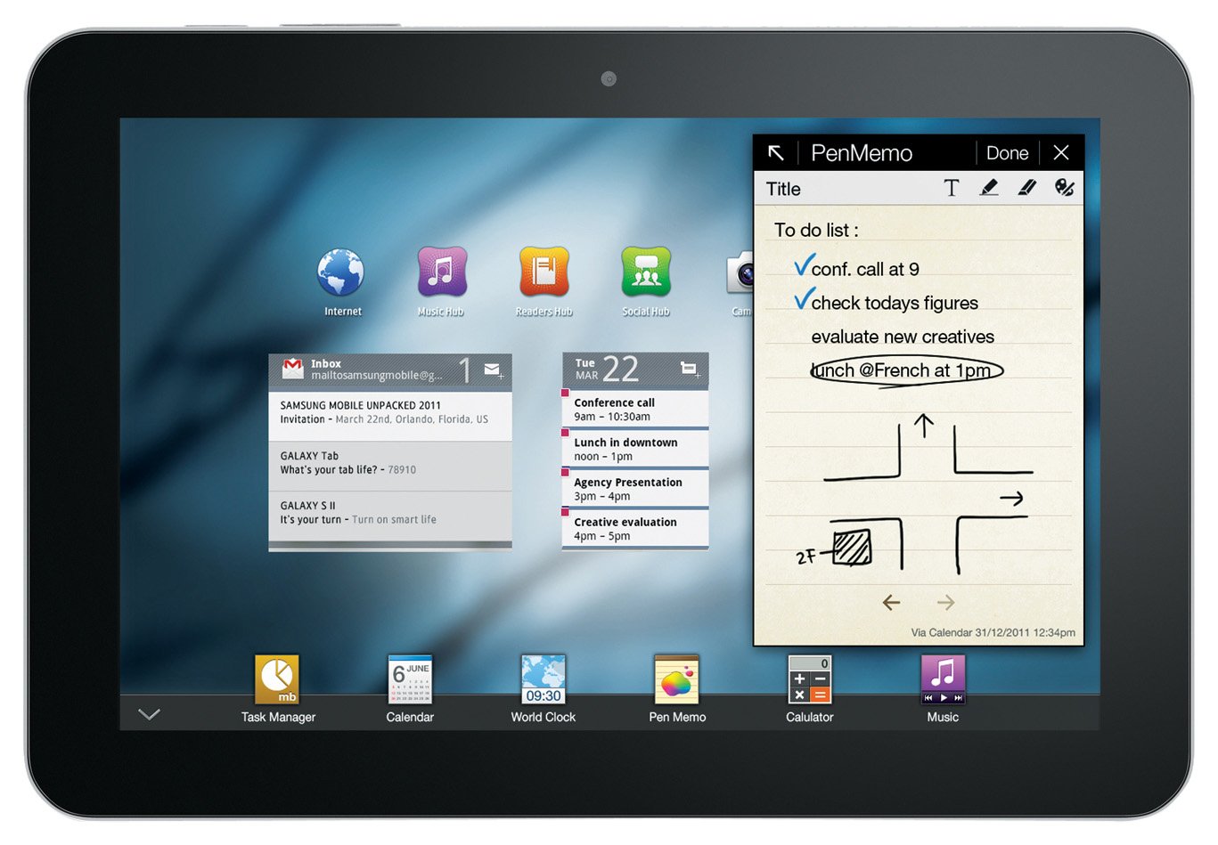 Samsung Galaxy Tab 8.9 P7300 Resim 2