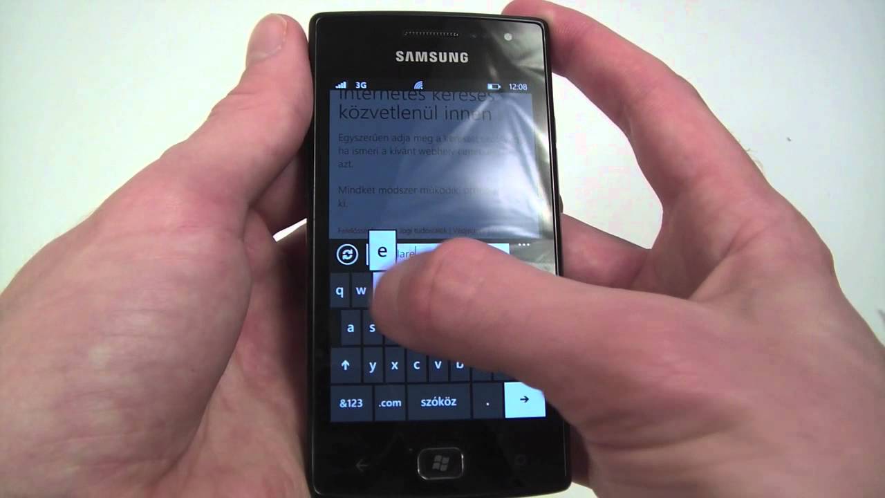 Samsung Omnia W I8350 Resim 5