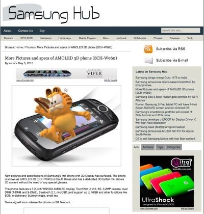 Samsung W960 AMOLED 3D