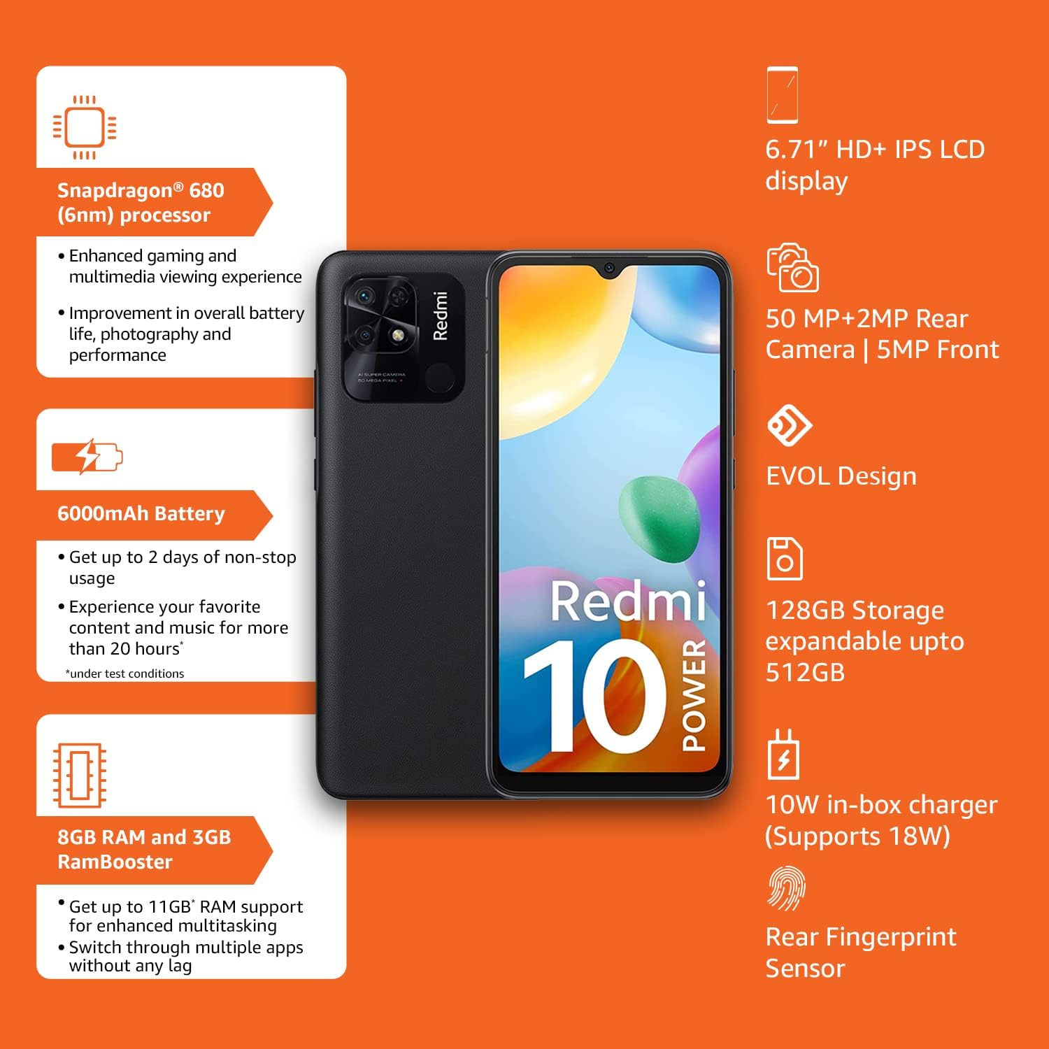 Xiaomi Redmi 10 Power Resim 4